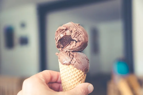 sorvete de chocolate