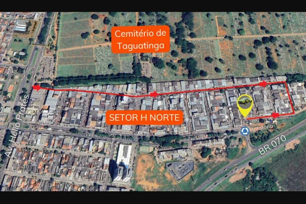 Setor de Oficinas de Taguatinga terá trânsito em mão única. Entenda