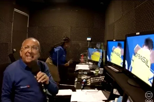 Narração de Galvão Bueno da medalha de prata na ginástica rende memes