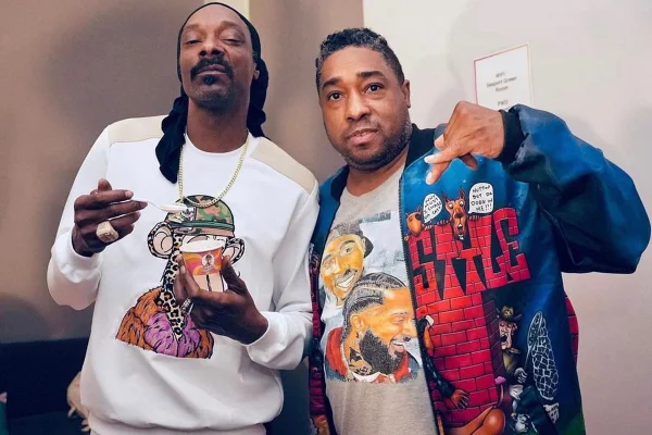 Foto colorida de Snoop Dogg e Bing Worthington - Metrópoles