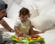 Nattanzinho baba pela filha, Zuza Nattanzinho baba pela filha, Zuza