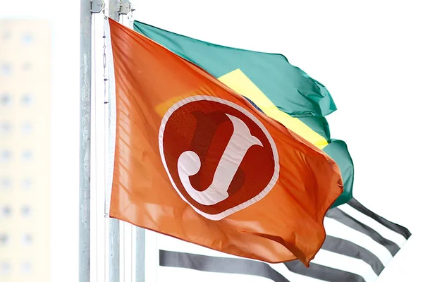 Bandeira do Juventus no estádio da Rua Javari, em São Paulo