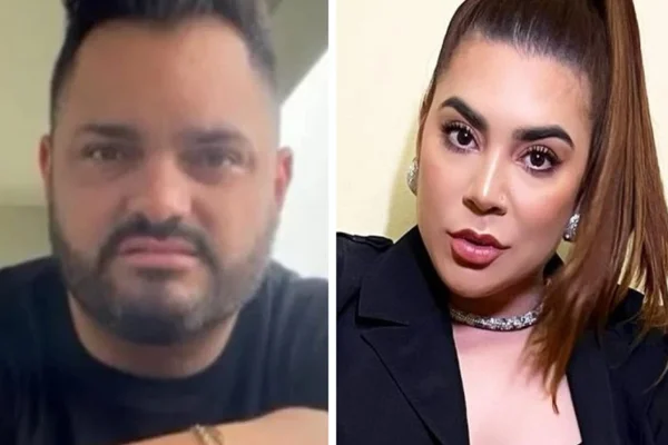 Montagem feita através de fotos das redes sociais de Naiara Azevedo e o ex, Raphael Alves Cabral - Metrópoles