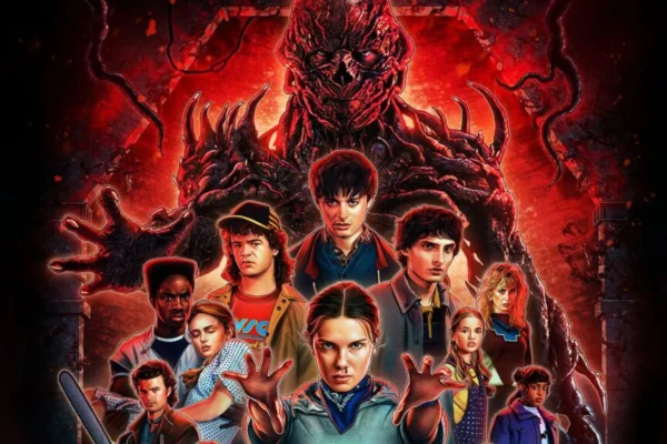 Foto colorida poster Stranger Things