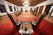 O local será onde o governador Tarcísio de Freitas (Republicanos) vai entregar a Ordem do Ipiranga ao presidente da Argentina, Javier Milei