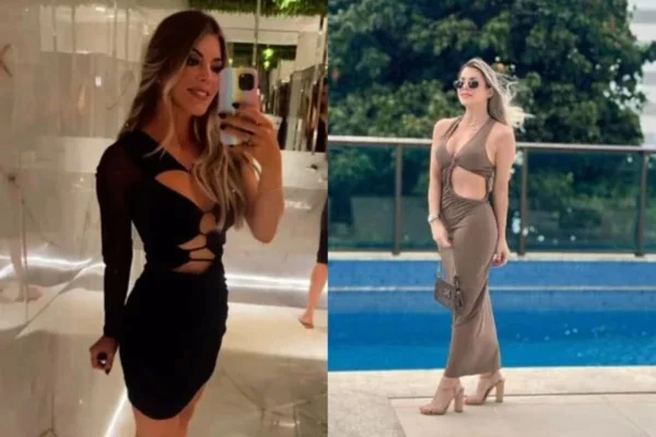 Imagem colorida de influencer que foi presa em shopping - Metrópoles