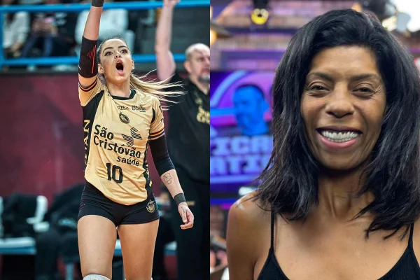 Montagem com fotos coloridas de Key Alves e Márcia Fu - Metrópoles