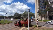 Colisão aconteceu na W3 Norte Colisão aconteceu na W3 Norte