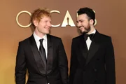Ed Sheeran e Blake Slatkin compareceram ao evento