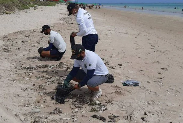 Óleo é encontrado em 7 praias da Paraíba e investigações são iniciadas
