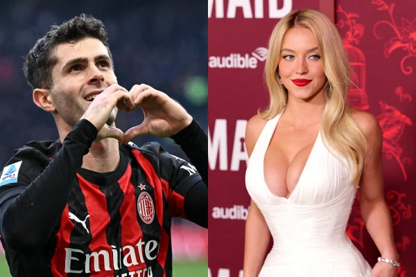 Foto colorida de Pulisic e Sydney Sweeney - Metrópoles