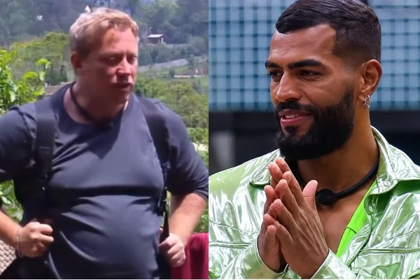 Montagem com fotos coloridas de Serginho e Rikardo