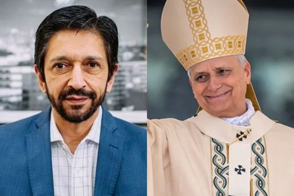 Papa Leão e Ricardo Nunes