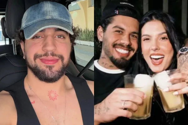 Montagem colorida de Nattan, Zé Felipe e Ana Castela - Metrópoles