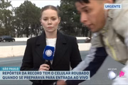 Repórter da Record teve celular roubado
