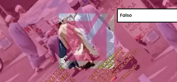 Captura de tela de post enganoso sobre chegada de integrantes do Hamas ao Brasil