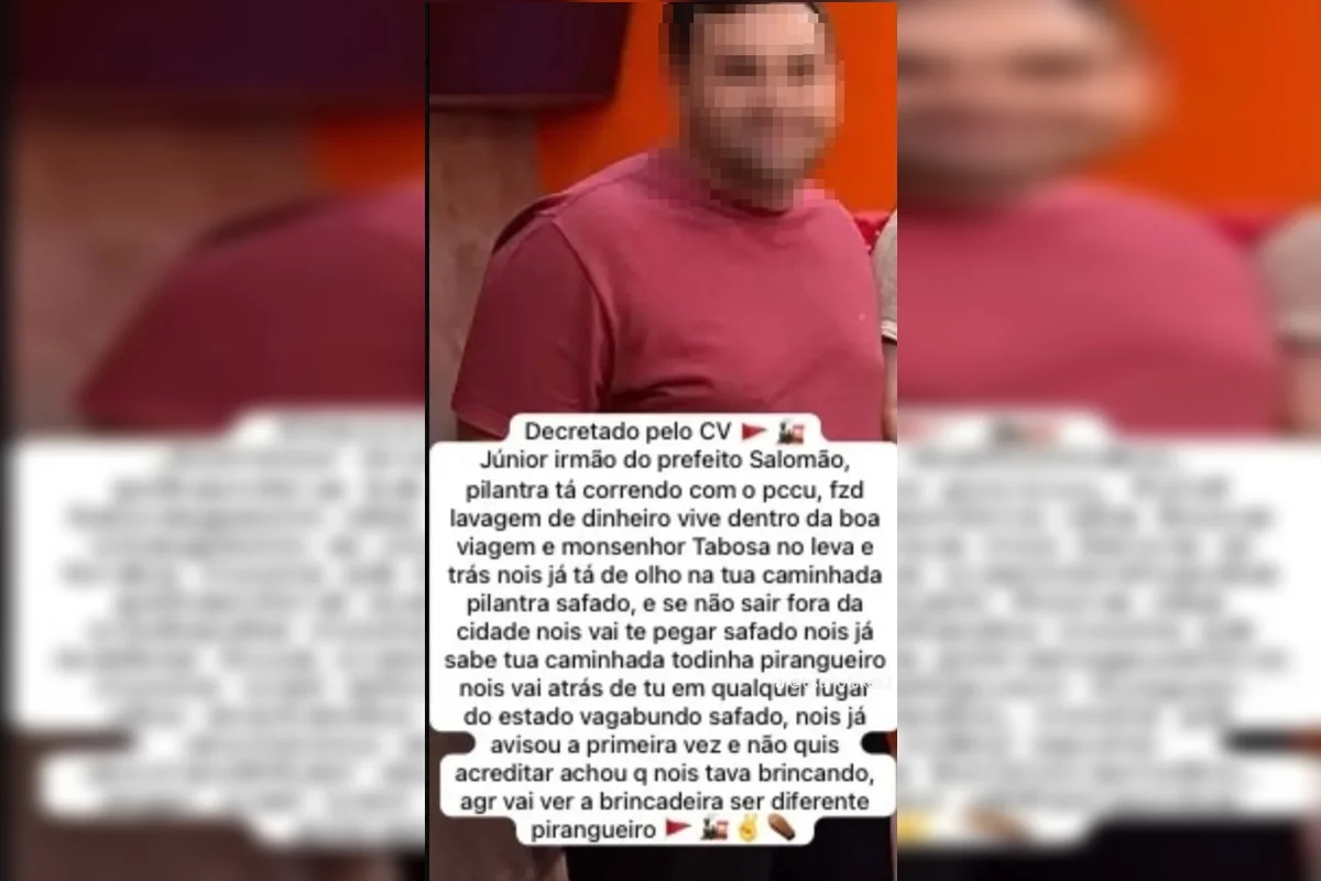Mensagem que circula nas redes sociais Mensagem que circula nas redes sociais