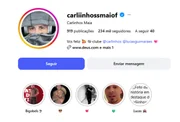O perfil tem selo de verificado e acumula mais de 200 mil seguidores