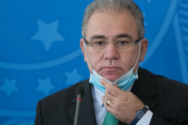 Coletiva de imprensa do comitê de combate a covid no plácio do planalto ministro marcelo queiroga