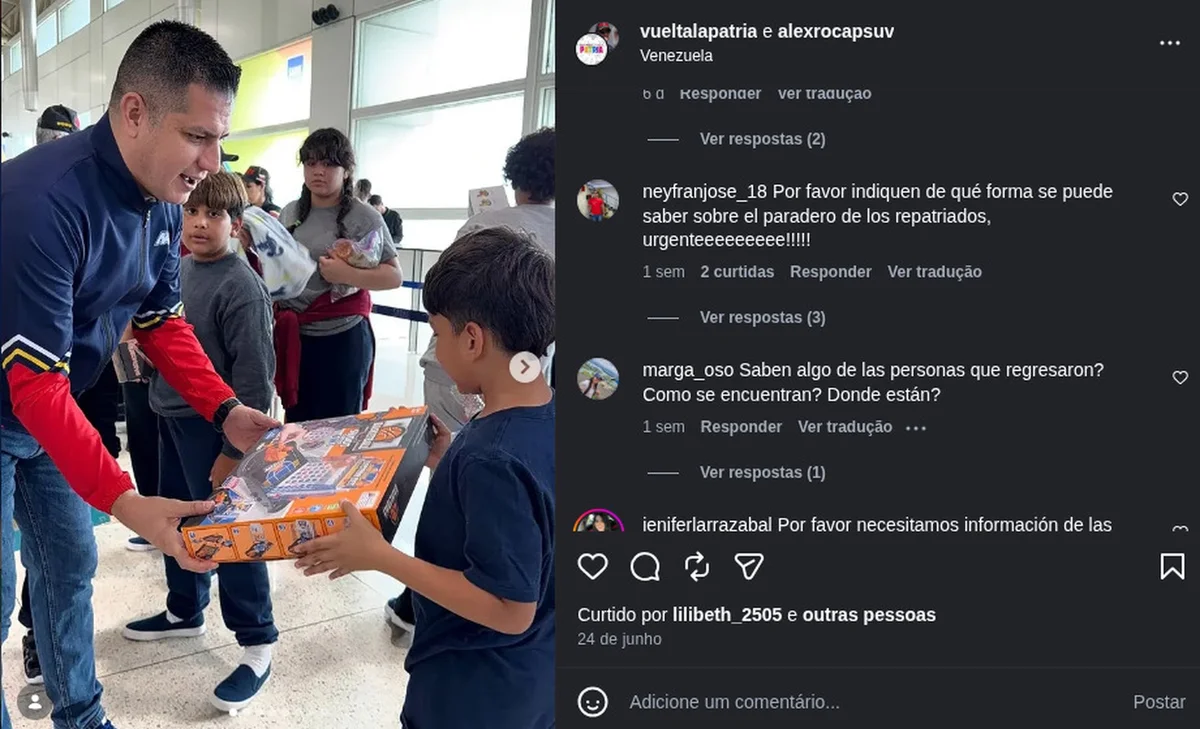 Terremotos na Venezuela: famílias de deportados desaparecidos cobram respostas - imagem 2 Terremotos na Venezuela: famílias de deportados desaparecidos cobram respostas - imagem 2