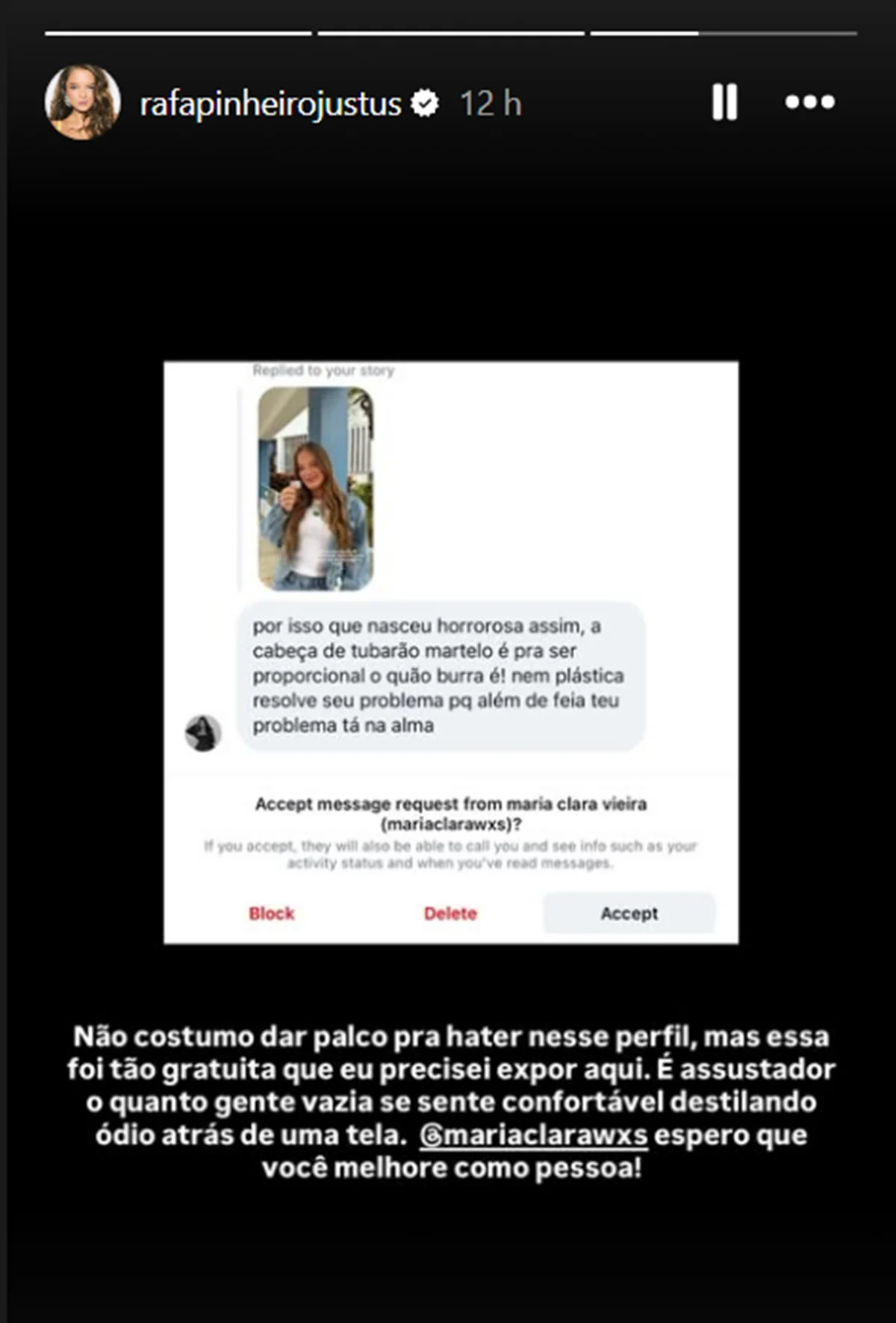 Rafa Justus é atacada após votar pela primeira vez e rebate: “Assustador” - imagem 1 Rafa Justus é atacada após votar pela primeira vez e rebate: “Assustador” - imagem 1