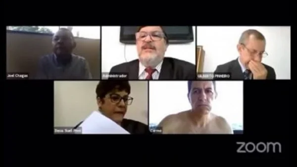 Desembargador participa de videoconferencia sem bluss