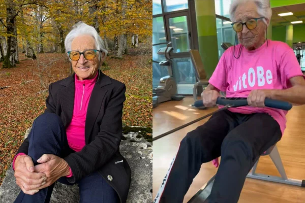 Foto colorida de uma idosa - Metrópoles