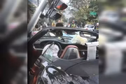 Porsche de Gato Preto e Bia Miranda ficou destruído