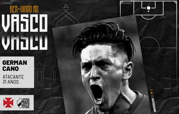 Vasco anuncia contratação do artilheiro argentino German Cano