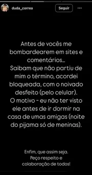 Internautas recordaram término de Luan Pereira com Duda Correa Internautas recordaram término de Luan Pereira com Duda Correa