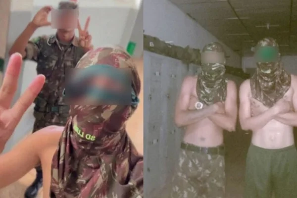 Exército: soldados são fotografados de balaclava e fazendo sinal do CV