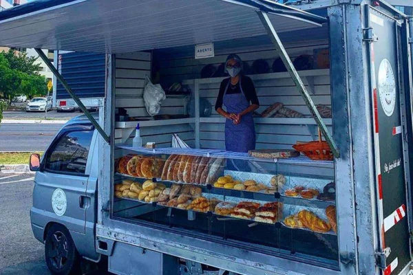 Truck de pães artesanais