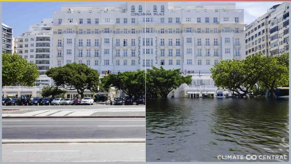 Estudo afirma que caso as temperaturas aumentem, 50 cidades do mundo podem desaparecer. Entre elas, a cidade do Rio de Janeiro (RJ).
