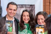 Eduardo Meirelles no lançamento da biografia de Lucélia Santos