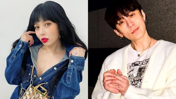 Fotografia colorida de Hyuna e Junhyung | Instagram