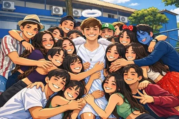 Turma homenageia Rodrigo Castanheira com música gerada por IA