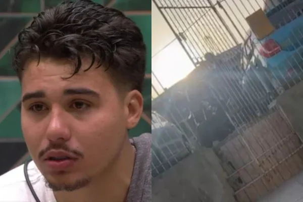 Vídeo mostra Pedro Espíndola sendo confrontado após invadir casa da ex