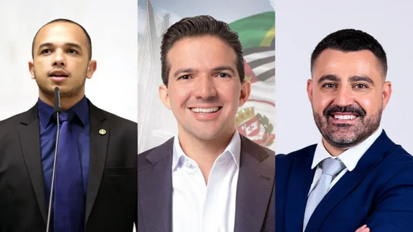 Imagem colorida de políticos envolvidos em confusão