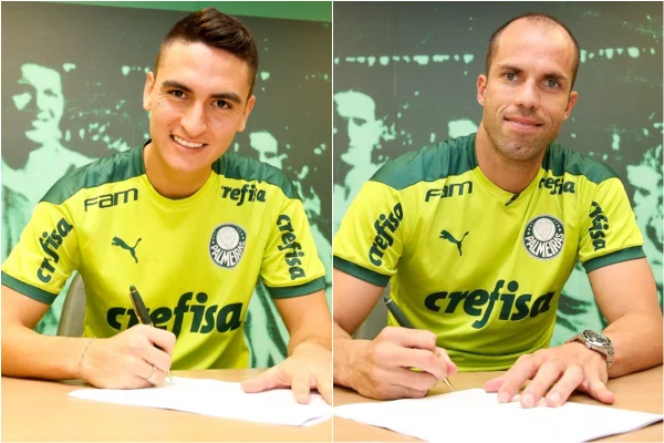 Atuesta e Marcelo Lomba Palmeiras
