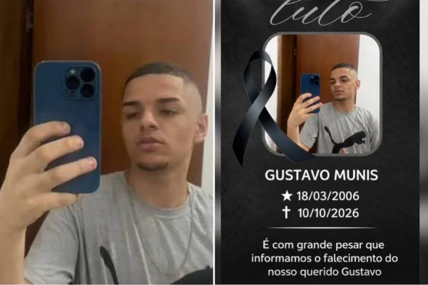Imagem colorida mostra Gustavo Munis de Santana, jovem morto com 27 tiros da PM. Metrópoles