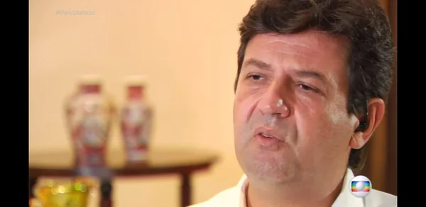 Luiz Henrique Mandetta dá entrevista ao Fantástico
