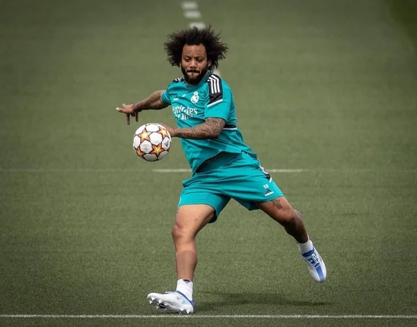 Imagem colorida de Marcelo no Real Madrid
