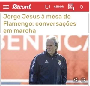 Jorge Jesus já negocia retorno ao Flamengo, diz jornal português