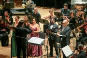 Finalizando o Concerto da Paz com Ludwig van Beethoven - Ode à Alegria da Sinfonia No. 9 com Tutti Choir, Daniel Moraes (regente), Gabriela Ramos (soprano), Andréia Maulaz (mezzo-soprano), Rafael Ribeiro (tenor) e Gutemberg Amaral (baixo)