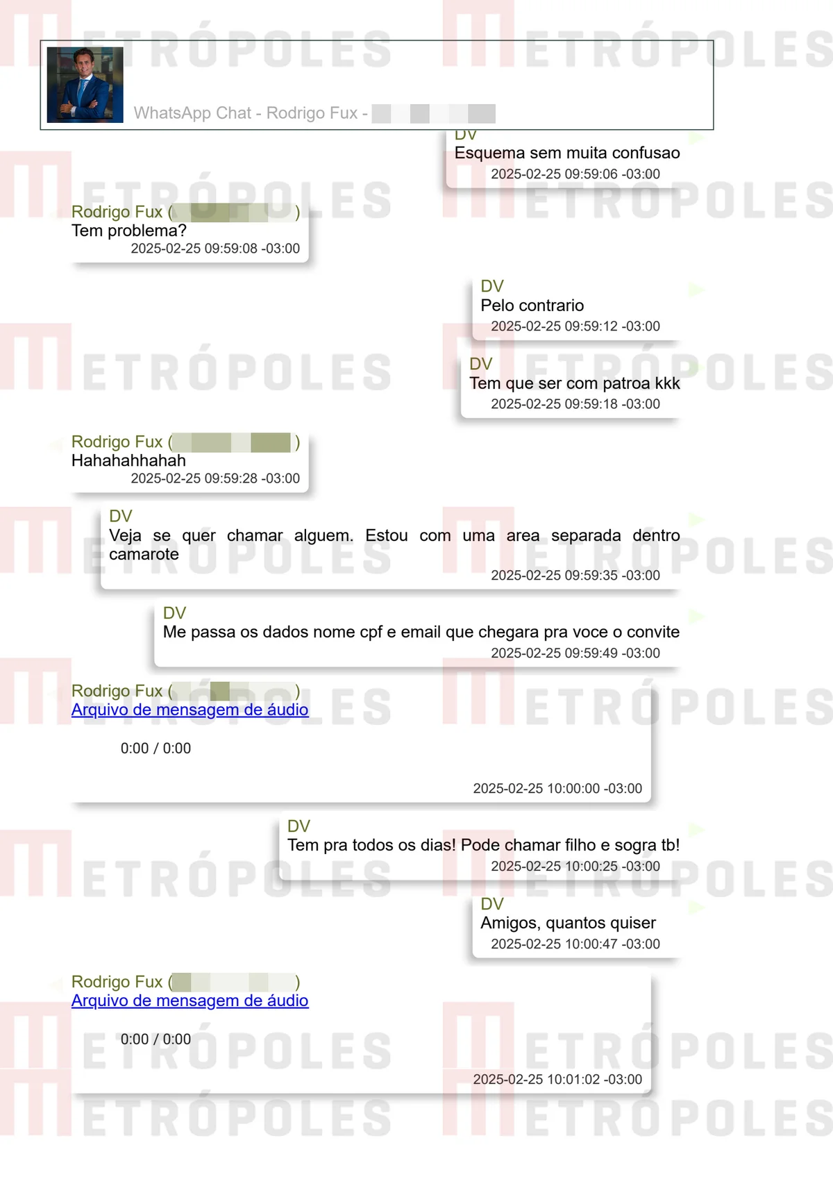 Filho de Fux ofereceu tapete vermelho a Vorcaro; veja prints das conversas - imagem 16 Filho de Fux ofereceu tapete vermelho a Vorcaro; veja prints das conversas - imagem 16