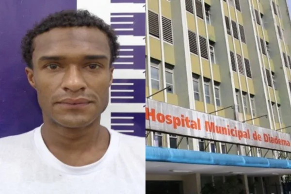 O preso Paulo Ricardo, 33, estava fora do CDP de Diadema para tratamento no hospital municipal e fugiu pela janela. Ele foi recapturado nesta manhã