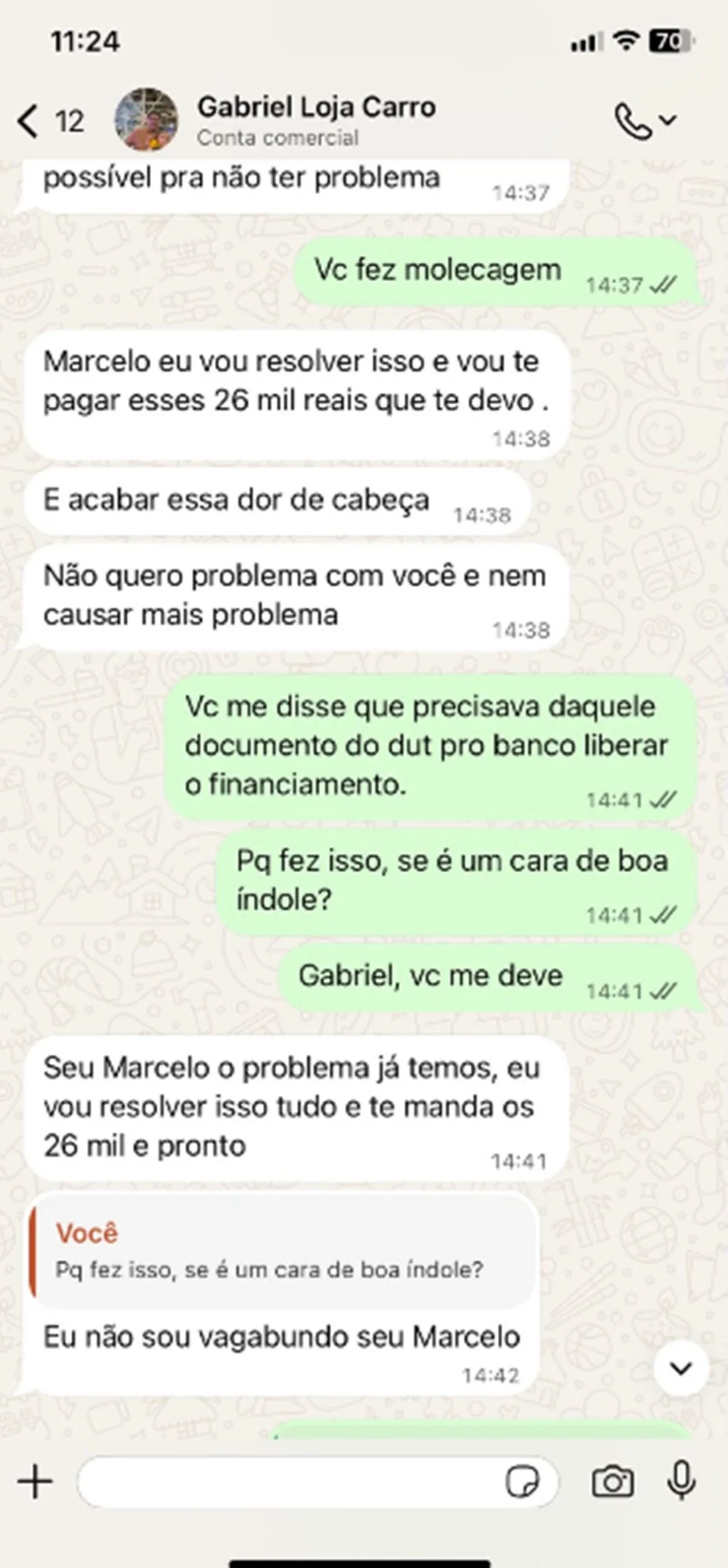 Estelionatário dá “golpe do balcão” em PM dentro de revendedora de veículos - imagem 3 Estelionatário dá “golpe do balcão” em PM dentro de revendedora de veículos - imagem 3