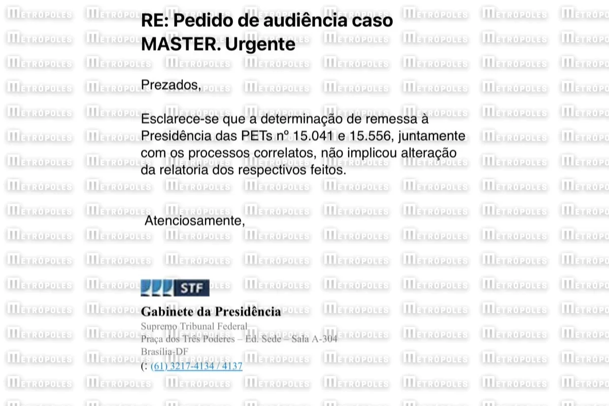 Justificativa do gabinete de Edson Fachin Justificativa do gabinete de Edson Fachin