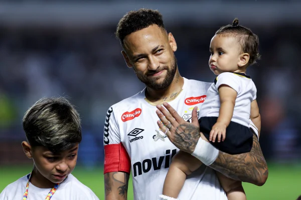 Foto colorida de Neymar, do Santos - Metrópoles