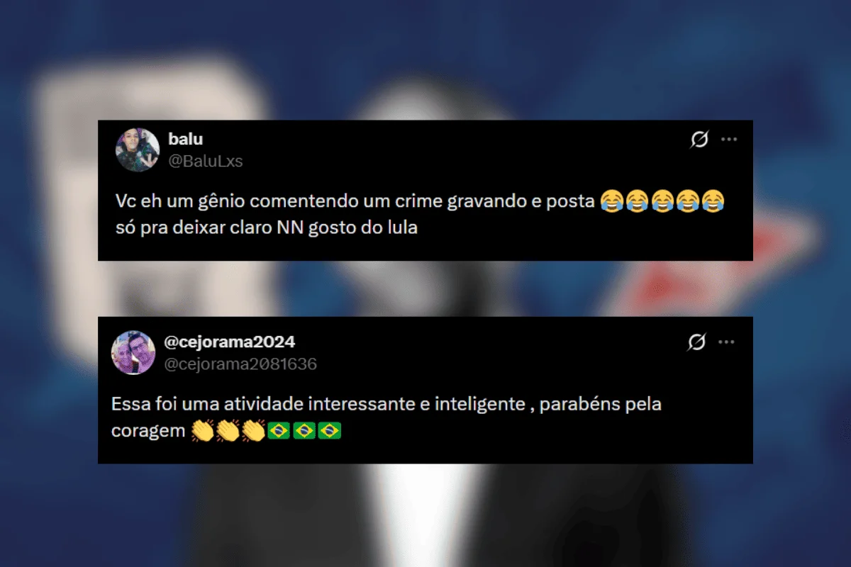 A gravação foi tirada do ar pouco tempo depois de ser postada A gravação foi tirada do ar pouco tempo depois de ser postada